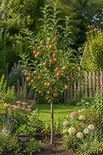 Malus Domestica 'Benoni' 100-120 cm – Früher Apfelbaum für den Garten, aromatische Äpfel, robust & pflegeleicht, ideal für Obstliebhaber