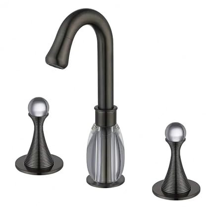 kitchen sink faucet Two Handles Deck Mounted Bathroom Widespread Faucet Bathroom Basin sink Mixer Tap 3 Hole Double,kitchen sink faucet drinking water faucet