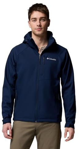 Columbia Cascade Ridge III Softshell, Pronti per l'avventura: Resistente all'acqua, Cappuccio staccabile, Orlo regolabile, Tasche di sicurezza, Protezione per il mento - da uomo