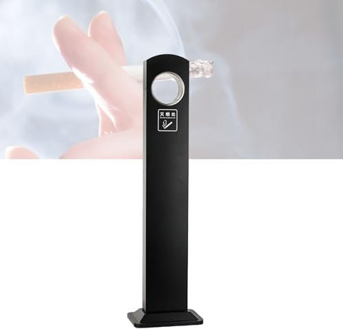 Posacenere da Terra per Esterno per Patio, Supporto Alto per Cenere da Esterno Antivento, Posacenere da Esterno Senza Fumo per Sigarette Smaltimento di Cicche di Cenere