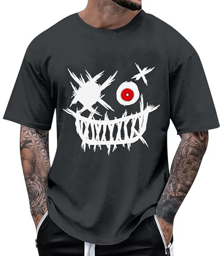 T-Shirt Homme Été Oversize Tee Shirt à Manches Courtes Col Rond en Coton Tops de Sport Hommes avec Poche été LéGer Respirant EntraîNement Fitness Chemise à Fleurs Hawaïennes Tropicales