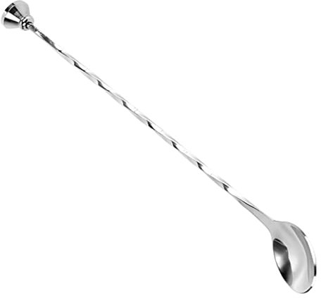 CIYODO Cuchara De Cóctel De Acero Inoxidable 30 Cm Agitador Multifunción para Mezclar Bebidas Café y Jugos Uso Doméstico