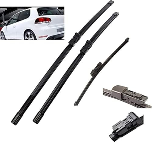 ZhangXD Wischer für VW Golf 6 Hatchback 2009-2012, Windschutzscheiben-Regenbürsten Wischerblatt Front Scheibenwischer Set Vorne Scheibenwischerblätter