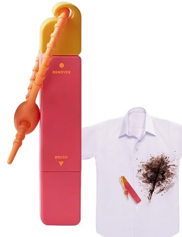 Fleckenentferner-Stift, weißer Stift, Fleckenentferner, Reisen, Fleckenreiniger, doppelseitiger Stab, Reinigungswerkzeuge für Stoff, Öl, Lebensmittel, Fett, Kinder, Erwachsene, Urlaub