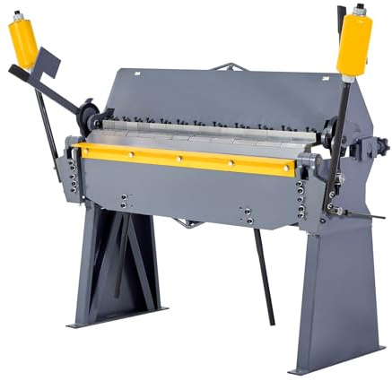 VEVOR Plieuse Tôle, 122 cm, Frein à Tôle, Épaisseur de Pliage Acier Faible Teneur Carbone Calibre 12 2,5 mm, Réglable 0-135°, 8 Segments, Pliage Précis pour Acier Doux, Acier Inox, Cuivre, Aluminium