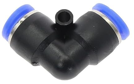 Supkancl Codo en Forma de L PV PVG de 4 mm a 16 mm de diámetro Exterior for Manguera, Conector neumático, conexión rápida de plástico for Gas.(PV-14-10mm)