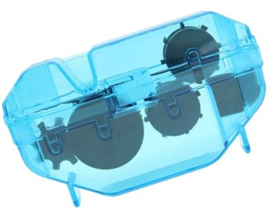 ROMISBABA Strumento Dispositivo Blu Spazzola 360 Gradi per Pulizia Catena Bici in ABS e Manutenzione Catena per Pulizia Bici da Corsa