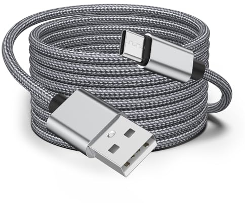 Cavo USB C per Apple CarPlay Auto, 2M Cavi Nylon Intrecciato USB -A a Type C di Ricarica per iPhone 15/16 /17 /Air/Pro Max Plus, iPa Pro, iPa Air 5th, Mini 6th Gen USB Tipo C