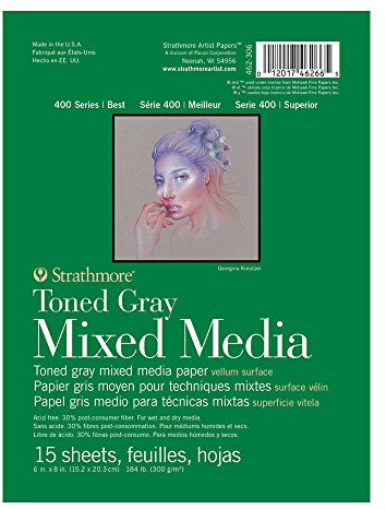 Strathmore Toned Mixed Media Pad 6x8 Gray