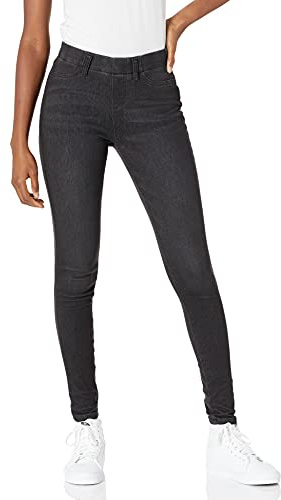 Amazon Essentials Skinny Stretch Knit Jegging, Leggings Mujer, Gris (Grey), Talla única (Talla del fabricante: Small Regular)