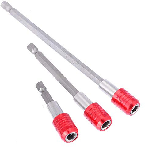 SENRISE Screwdriver Bit Holder 3PCS 1/4 Hex Shank Magnetic Drill Bits Quick Release Drill Bit Extension Set for Power Drill Screwdriver (60,100,150mm)