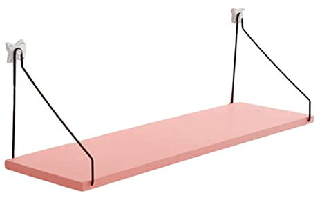 Bodhi2000 Scaffale di stoccaggio forte portante di carico salvaspazio a parete mensola di stoccaggio Utility Rosa S