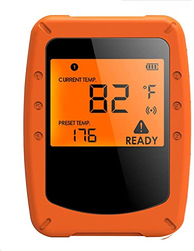 TMXKOOK Termometro Bluetooth per Carne, con 4 Sonde di Temperatura, Termometro Alimentare Intelligente Digitale Wireless, per La Cucina, Barbecue, Griglia, Forno, Affumicatore