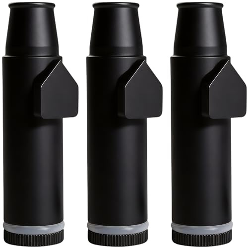 OakMsOik Metal Ieak-proof Bottle (2nd Generation Upgrade Version) (Black）Portable Pepper Shaker (3 pack)