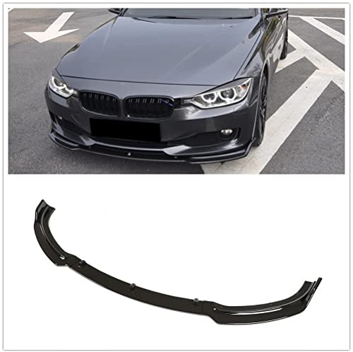 abrupt Auto Frontlippe Spoiler für BMW 3 Series F30 F35 Base Sedan 2013-2018, FrontstoßStange Splitter FrontstoßStangenlippe Front Flaps Car Frontlippe Splitter Spoiler Wing, Autoschutz Decora