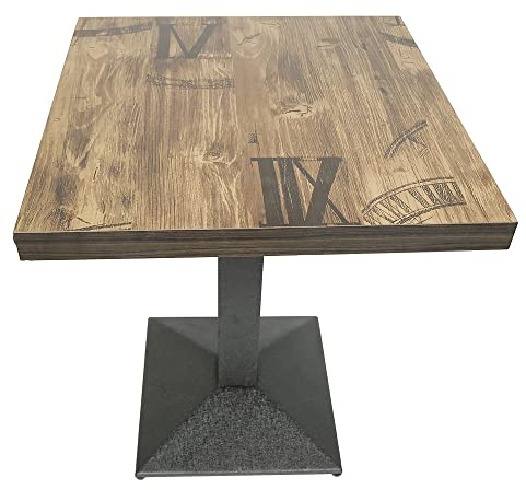 Tavolo da Bar Rotondo RELOVE, Design da Cucina, Tavolo da Bistrot per Sala da Pranzo e Ricevimento, 60 x 60 x 75 cm, Colori Caldi
