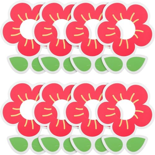HOMSFOU Lollipop Papierhalter 50 Stück Blumenform Lutscherkarten Für Kinderparty Süßwarenhalter Bonbonpapier Geschenkpapier
