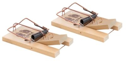 2X Rattenfalle Luna Holz Falle Ratte Schlagfalle Schnappfalle Ratten Hohe Schlagkraft - Leicht zu verwenden