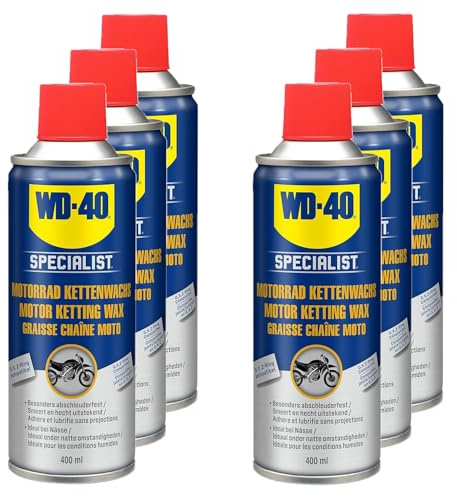 WD-40 Specialist Motorrad Kettenwachs 6x400ml, Motorradpflege
