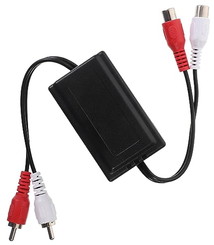 HOMSFOU Erdschleifen-rauschisolator Erdschleifen-brummen-Filter Auto-verstärker-klangverbesserer Signalschleifen-Isolator Für Auto-Audio-systeme Robuster Legierung-Konstruktion
