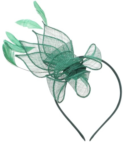 Amosfun Cocktailparty-Hut Stirnband für die Teeparty Fascinator-Haarschmuck für Frauen weihnachtsmütze weihnachtskopfbedeckung Hüte Perücke Fascinatoren für Damen Teeparty-Fascinator Rose