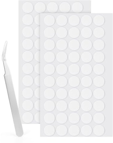 LLPT Double Sided Adhesive Dots | Round Removable Nano Sticky Dots | Clear Tack No Trace | Super Sticky Putty Waterproof Small Stickers | for DIY Home Decoration(ND15100) | 100 PCS | 15MM