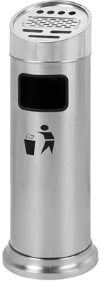 ZXFIYTBH Outdoor-Aschenbecher für Zigaretten Aschenbecher for den Außenbereich, vertikal, Edelstahl, Aschesäule, Rauchsäule, Mülleimer, Zigarettenkippe, Säule Zigarettenentsorger (Color : D)