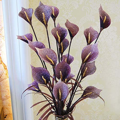 Générique Support de plantesPlantes en Pot artificielles Lys Calla artificiels Fleurs artificielles Simples