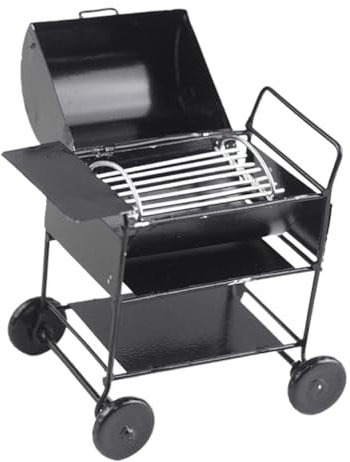 KOMBIUDA Miniatur Grillmodell Puppenhaus Zubehör Spielgrill Aus Stabilem Material Für Rollenspiel Und DIY Szene Dekor Puppenküche Ergänzung