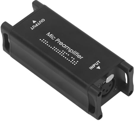Amplificateur de Préampli Téléphonique Dynamique de qualité Supérieure, Amplification Sonore à Faible Bruit et Sonore sans Perte, Gain de Micro de 25 DB pour l'enregistrement en Studio et le