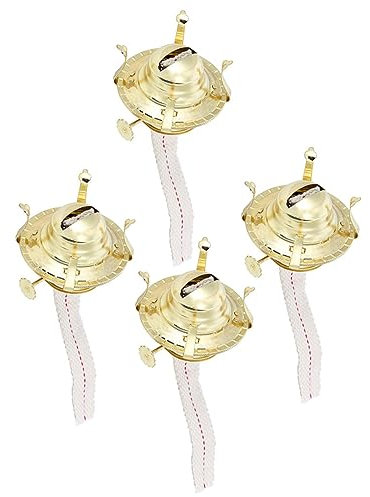 KICHOUSE 4pièces Lot de Brûleurs à Pétrole avec Mèches pour Lampes Anciennes De Remplacement pour Brûleur De Lampe à Huile