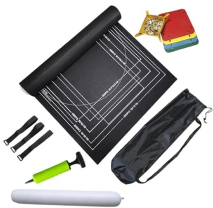 XIUsheUA Puzzlematte for Aufrollen for 2000 Teile. Rollen Sie Ihr Puzzle – tragbare Aufbewahrungsmatte mit Sortiertasche, aufblasbarer Schlauch for Mattenspiel für Puzzlespiele, Spiele(Black)