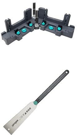 Bundle of wolfcraft Rapportatore angolare e tagliacornici PRO + wolfcraft Sega giapponese, 240 mm