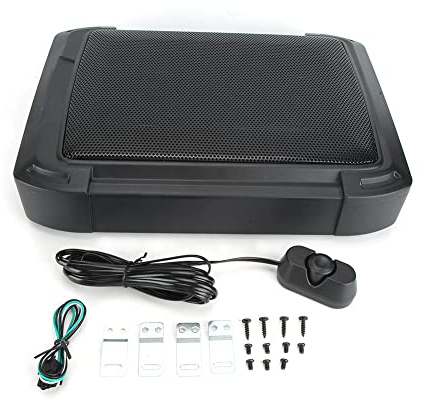 Brilluxa Subwoofer Conférencier, Haut-Parleur de Basse Voiture, Caisson de Basse Actif 600W, Amplificateur Audio Intégré, Système de Son Automobile, Compatible avec Universal