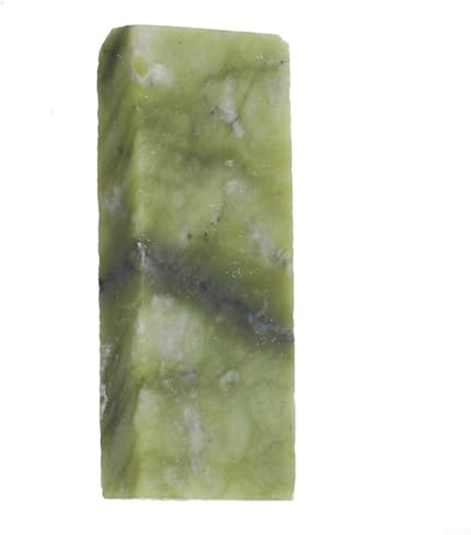 Niceminiwall 10000 Grit Natural Green Agate Sharpening Stone Fine Grinding Whetstone Honing Tool for Kitchen Knives and Tools