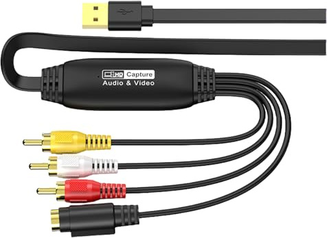 Laikoutd USB Video Adapter Kabel Draht Erwerb Karte Für Camcorder Und VCR Zu Digital Format Analog Zu Digital Adapter
