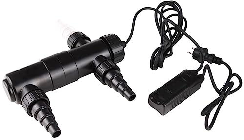 INLIFE Stérilisateur UVC Bassin 10000 L Clarificateur d‘Eau Anti-Algues avec Support Mural Débit 1700L/h 11W pour Étang de Jardin