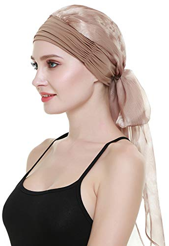 Frauen Chemo Turban Hüte Beanie Schal Kopfbedeckung für Krebspatienten