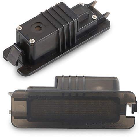 DoLED D01-1s LED Kennzeichenbeleuchtung mit E-Prüfzeichen getönt/Rauchglas 100% Wasserdicht Kaltweiss/Pure White