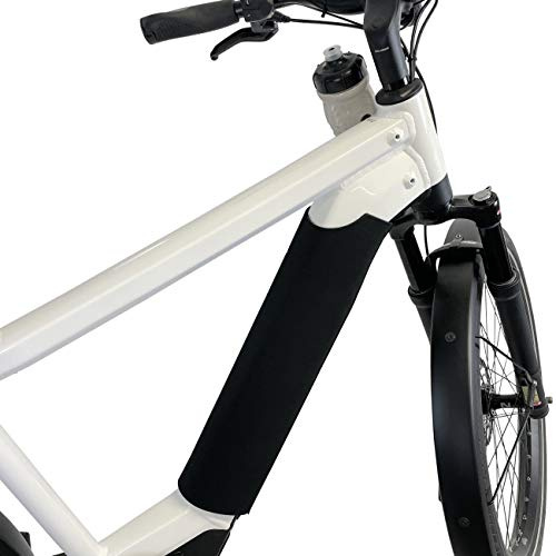 NC-17 4314 funda protectora universal para bicicleta eléctrica estándar para batería en tubo diagonal cubierta térmica de batería, negra, adecuada para circunferencia de tubo de 30 cm a 38 cm