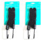 VINCITA Cordons élastiques pour vélo 4 en 1 Sangles élastiques 2 pièces - 18 mm de Largeur, avec 2 Crochets en métal Robustes pour Porte-vélos pour sécuriser Les Bagages/boîte (0,4 X 23,6 , Noir)