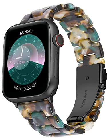 BINLUN Klockarmband i Harts Kompatibla med Apple Watch (38 40 41 42 44 45 46 49MM) Kompatibla med iWatch-Series 11, 10, 9, 8, 7, 6, 5, 4, 3, 2, 1, SE3, SE2, SE, Ultra3, Ultra2, Ultra