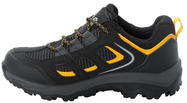 Jack Wolfskin Unisex Vojo Texapore Low K Walking-Schuh, Black/Burly Yellow, 38 EU