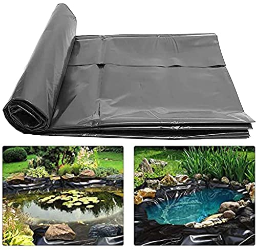 Flexible Teichfolie, Heavy Duty Fischteich Vorgeformte Liner Faltbar Garten-Pool-Membran Undurchlässige Folie Für Koi- Und Fischbecken, Brunnen Und Bäche (Farbe : Black, Größe : 5x10m)