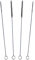 fancility® 4 x Cleaning Brush 3 mm and 7 mm Diameter for Milk Lines of Fully Automatic Coffee Machines e.g. Miele Jura Siemens Krups Saeco Melitta Bosch Nivona Brewing Unit, Coffee Spout and Milk Hose