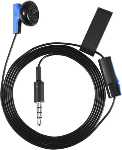 Cuffie da Gioco, Auricolari con Microfono, Orecchio Singolo PS5, Cuffie da Gioco Cuffie da Gioco da 3,5 Mm Cuffie con Microfono Per Controller Sony 4 PS4