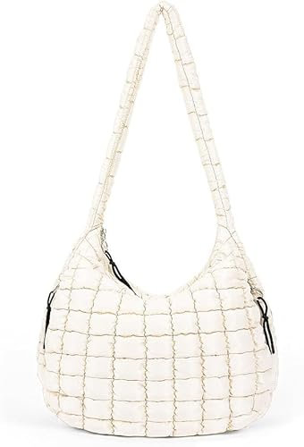 GSenhui Sac à Bandoulière Matelassé Bouffant - Couleur Unie, Léger pour Femme