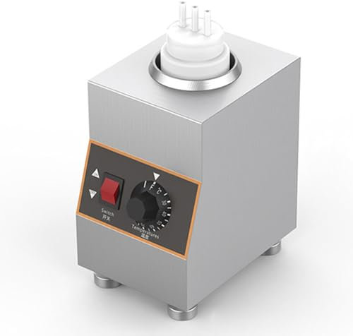 Calentador de Salsa Eléctrica Comercial, Acero Inoxidable, Salsa Caliente, Placas Calefactoras con Brillo, Temperatura Ajustable (30-85°C), Calentamiento por Inmersión,1Flasche