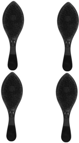 FRCOLOR 4 Stück Fettige Frisur für Männer Bart Trimmer Körperpflege Bartglätter für Männer Leiste Bartöl beard brush for men bartpflege bürste Bartbürste Bartpflegebürste Borstenhaar Black