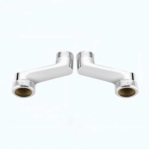 BiaoTeng Reductor Laton 3/4 a 1/2 Excentricas Grifo Ducha, 2 Piezas Reducción de 3/4 a 1/2 53 mm